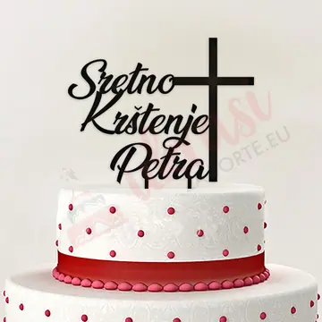 Toper Za Tortu Sretno Krštenje v2