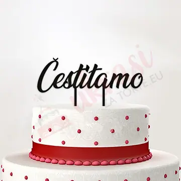 Toper Čestitamo Vrh za tortu