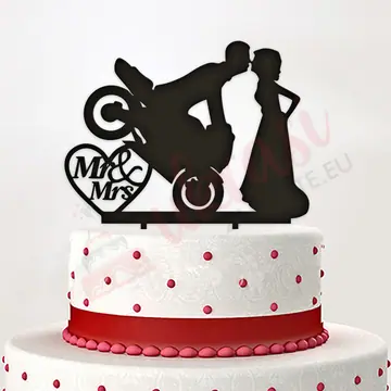 Toper Za Tortu Wedding bike