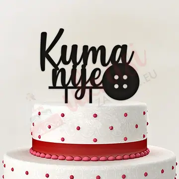 Toper Kuma Nije Dugme - Ukrasi za torte