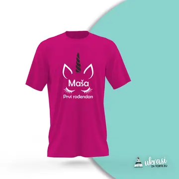 Majica Prvi Rođendan Roza