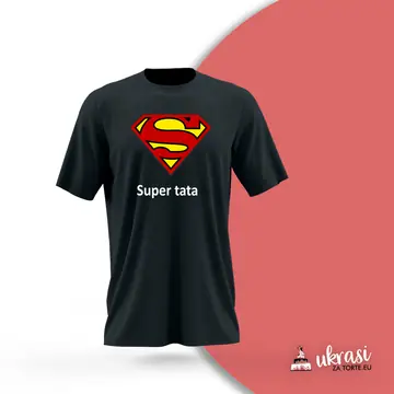 Majica Superman Tata Crna