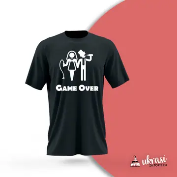 Majica Game Over V3 Crna