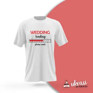 Majica Wedding Loading Bijela