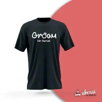 Majica Groom Mr Horvat Crna