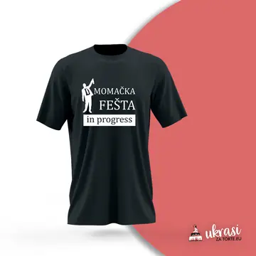 Majica Momačka Fešta Crna