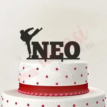 Taekwondo Toper Sa Imenom Crni