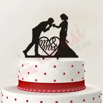 Toper Za Tortu Bride And Groom Crni