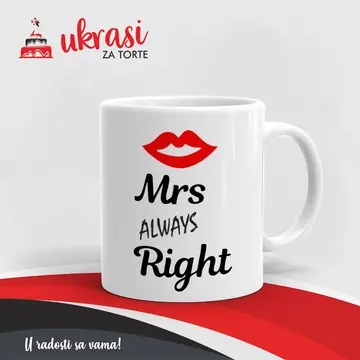 Bijela Šalica Mr Always Right