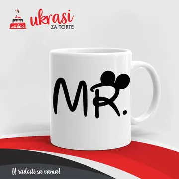Bijela Šalica Mr Mickey
