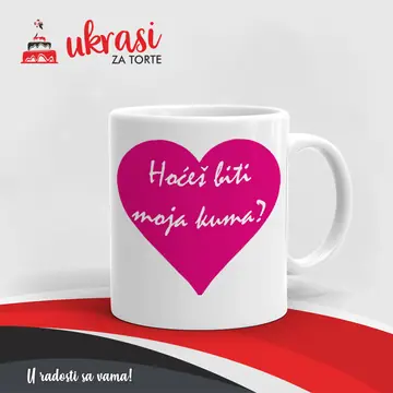 Bijela Šalica Hoćeš Biti Moja Kuma