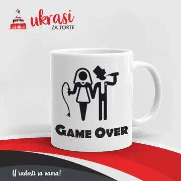 Bijela Šalica Game Over V2