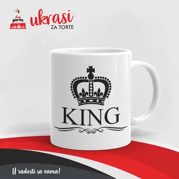 Bijela Šalica King Sa Krunom