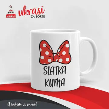 Bijela Šalica Slatka Kuma
