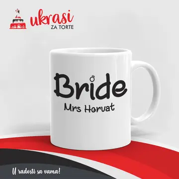 Bijela Šalica Bride Mrs Horvat