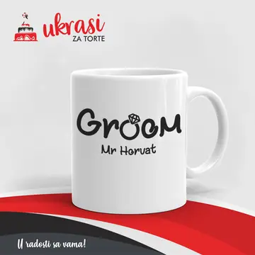 Bijela Šalica Groom Mr Horvat