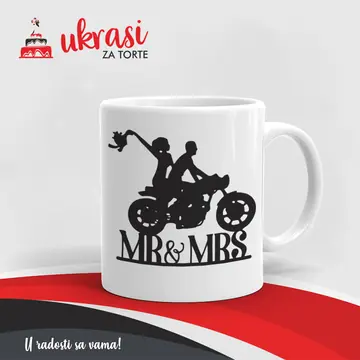 Bijela Šalica Mr I Mrs Bike