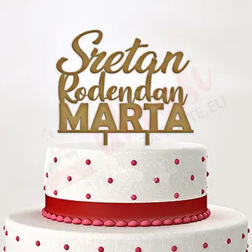 Toper Sretan Rođendan Sa Imenom Zlatni