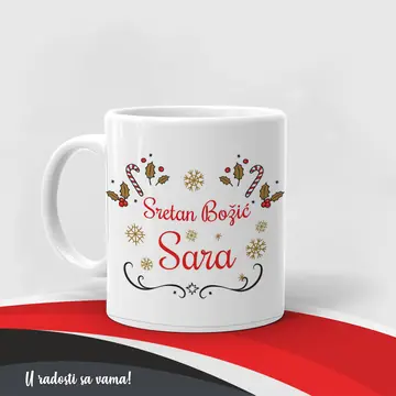 Božićna šalica Sa Imenom