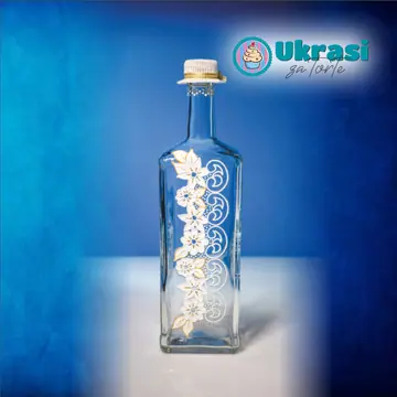 Ukrasna Boca Cvjetna Čipka Bijela