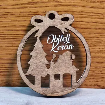Drveni ukras za bor