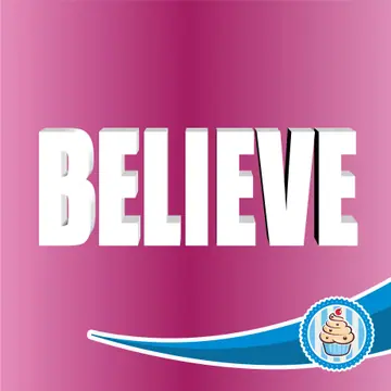 Natpis od stiropora Believe