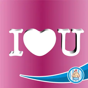 Natpis od stiropora I love you v2