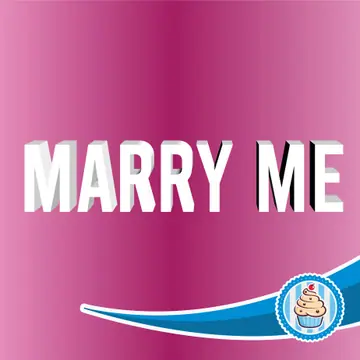 Natpis od stiropora MARRY ME