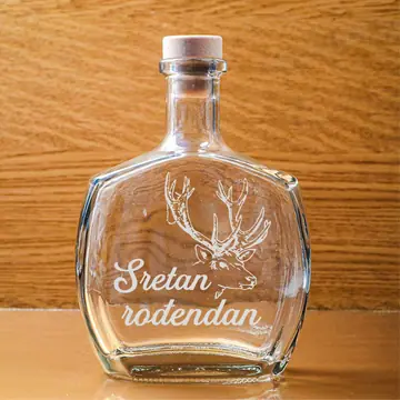 Rođendanska boca za lovce sa jelenom