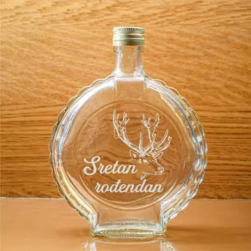 Lovačka čutura sa motivom jelena