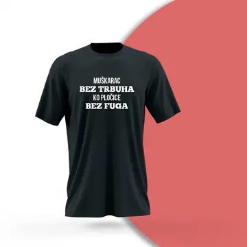 Majica Muškarac bez trbuha ko pločice bez fuga