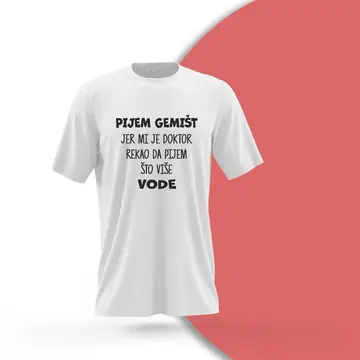 Rođendanska majica Pijem gemišt