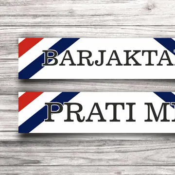Svadbena auto tablica Barjaktar