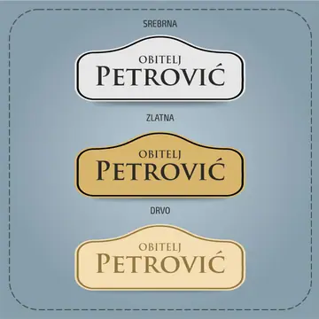 Pločica za ulazna vrata V9