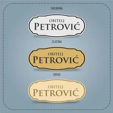 Pločica za ulazna vrata V10