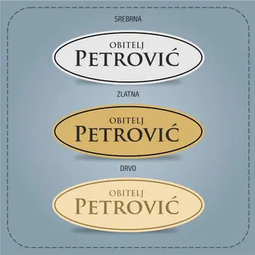 Pločica za ulazna vrata V18