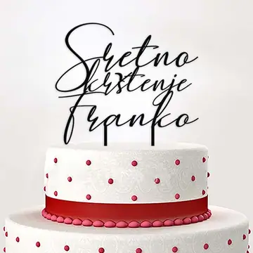 Toper sretno krštenje sa imenom full elegant