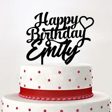 Toper happy birthday decorative