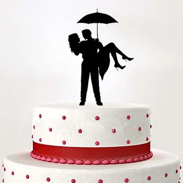Topper bride and groom rain