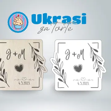 Drveni magnet za vjenčanje dream