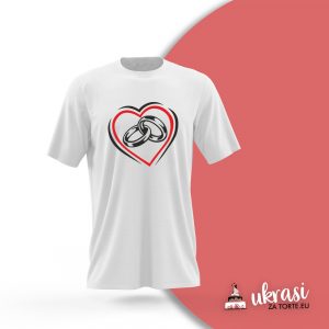 Majica Dva Prstena Bijela