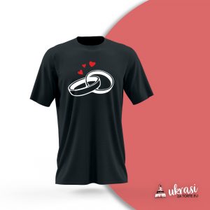 Majica Wedding Rings Crna