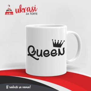 Bijela Šalica Happy Queen