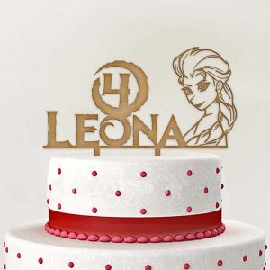 Toper Sretan Rođendan Elsa v2 Zlatna