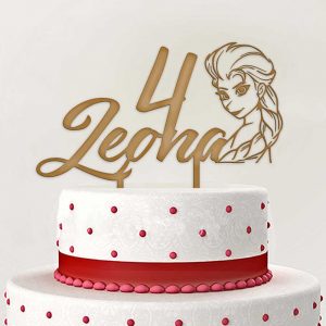 Toper Sretan Rođendan Elsa v1 Zlatni