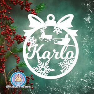 Personalizirana Božićne Kugle Sa Imenom 9